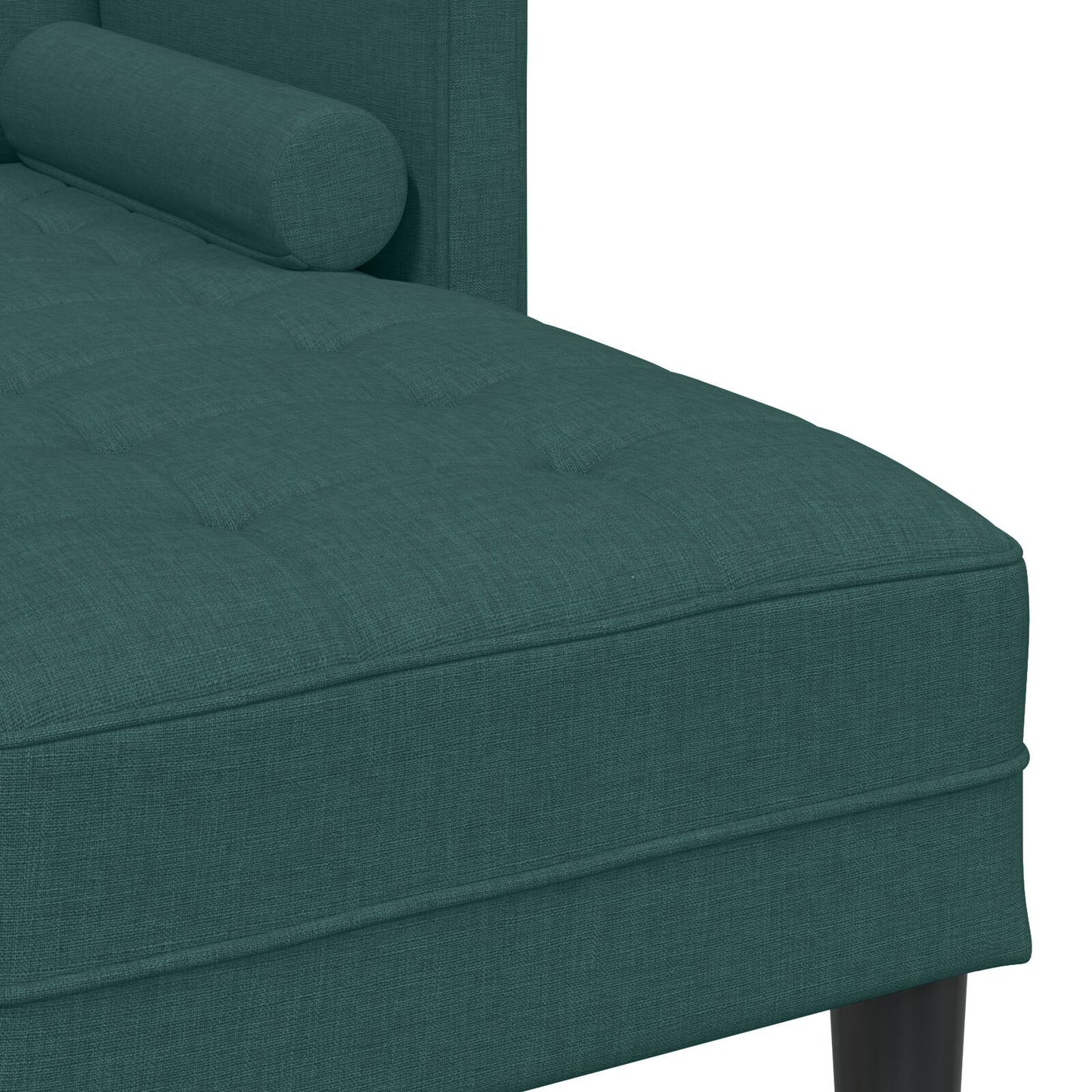 vidaXL 2-teiliges Sofa Set mit Kissen aus dunkelgrünem Stoff