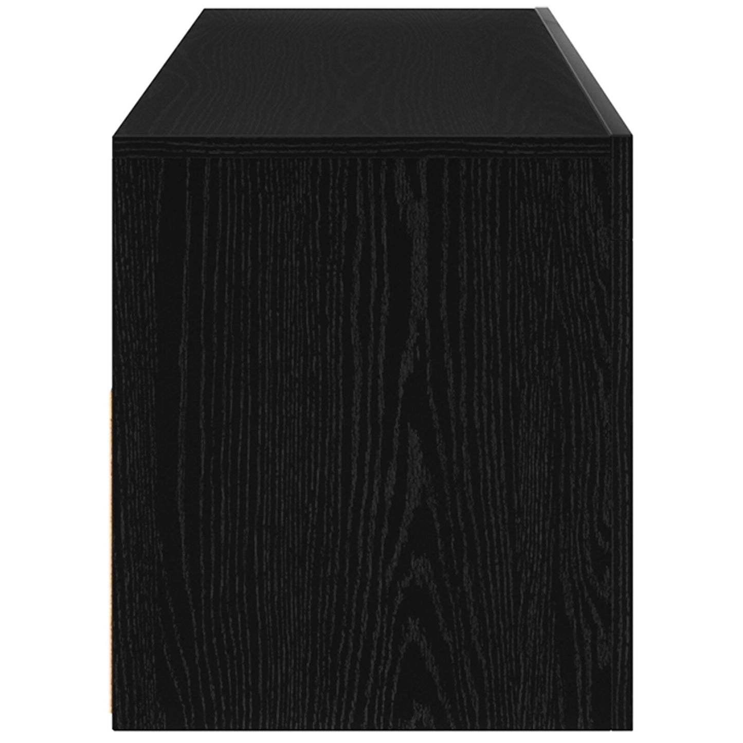 vidaXL TV-Schrank mit LED Schwarz Eiche 120x35x40 cm Holzwerkstoff