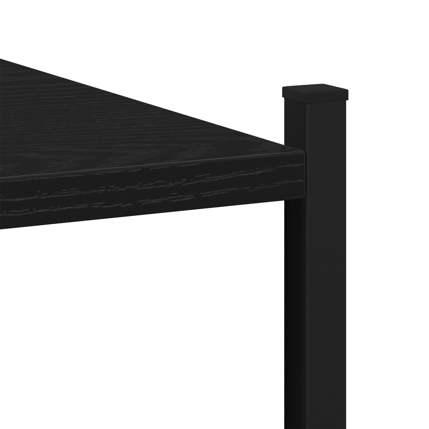 vidaXL Badezimmer Schrank Schwarz Eiche 33x33x120,5 cm Holzwerkstoff