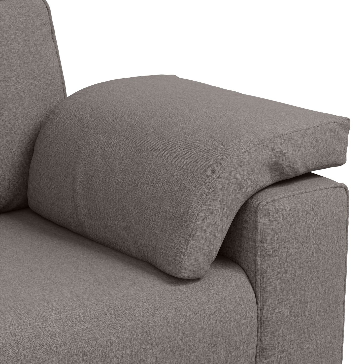vidaXL 2-teiliges Sofaset mit Kissen Taupe Stoff