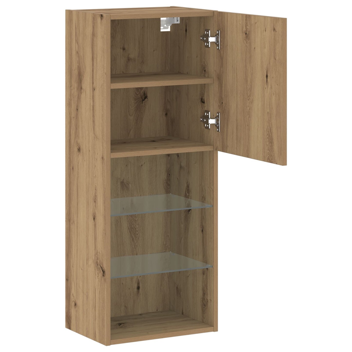 vidaXL TV-Schrank mit LED-Lichtern Artisan Eiche 40,5x30x102 cm