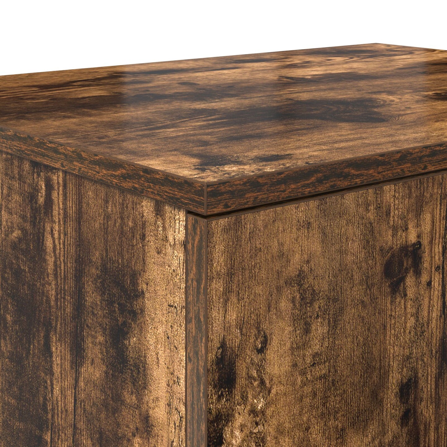 vidaXL Aufbewahrungsschrank Rauches Eiche 127x41x40 cm Holzwerkstoff