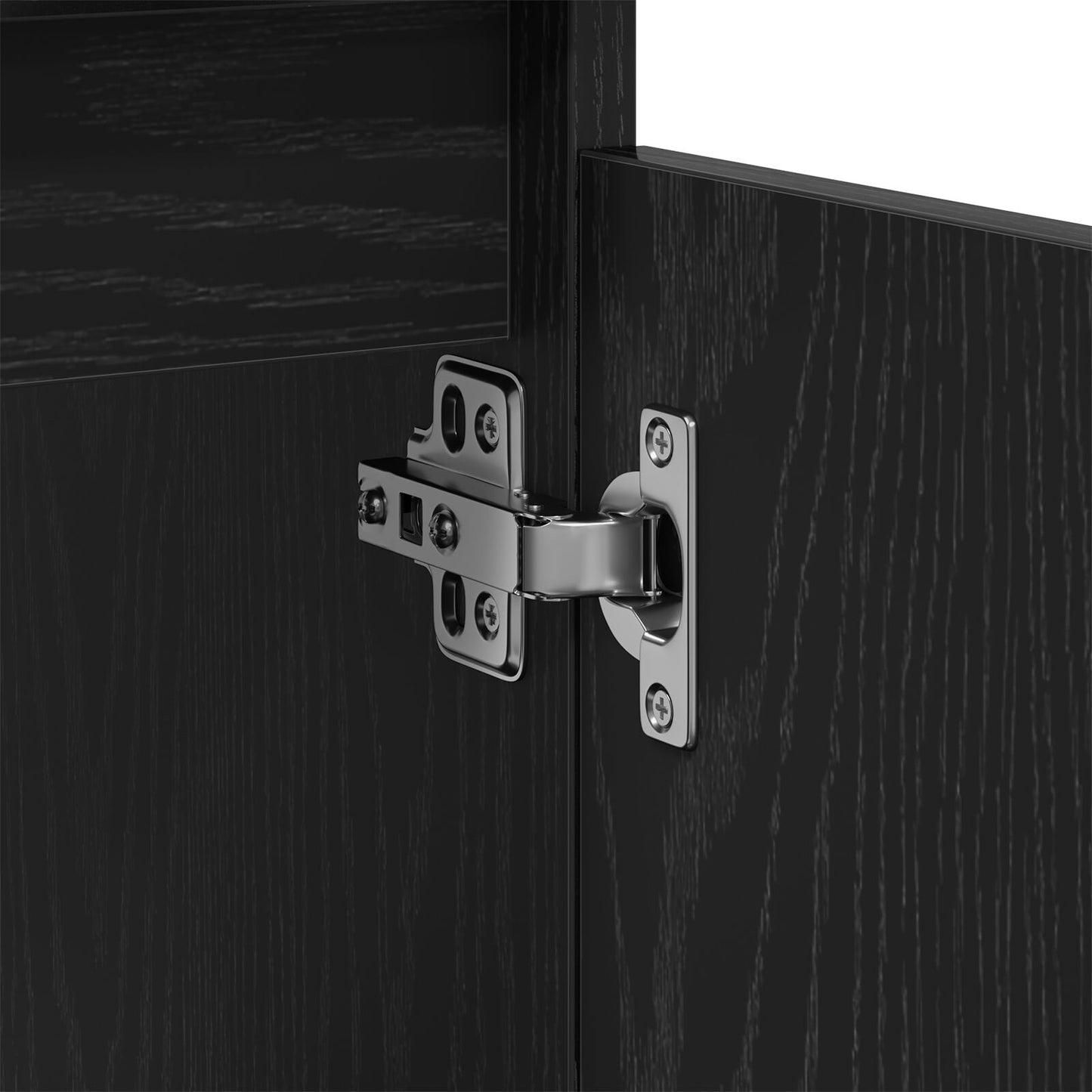 vidaXL Waschbeckenunterschrank Schwarz Eiche 58x33x60 cm Holzwerkstoff