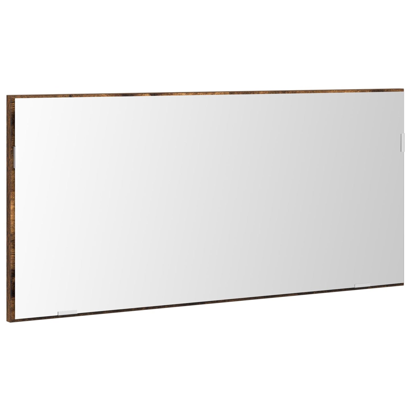 vidaXL Badezimmer-Spiegelschrank mit LED-Licht Raucheiche 80x37 cm