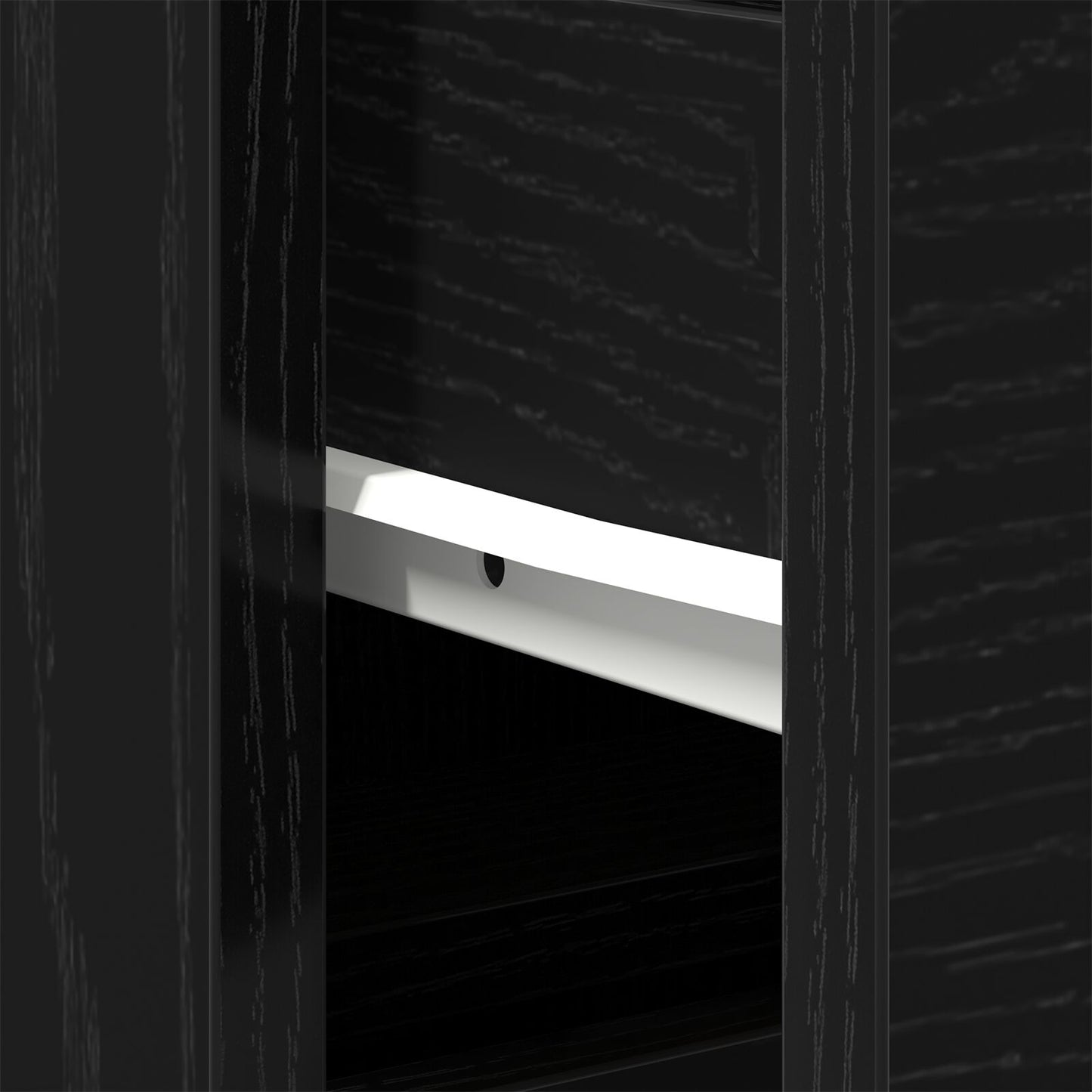 vidaXL Waschbeckenunterschrank Schwarz Eiche 80x33x60 cm Holzwerkstoff