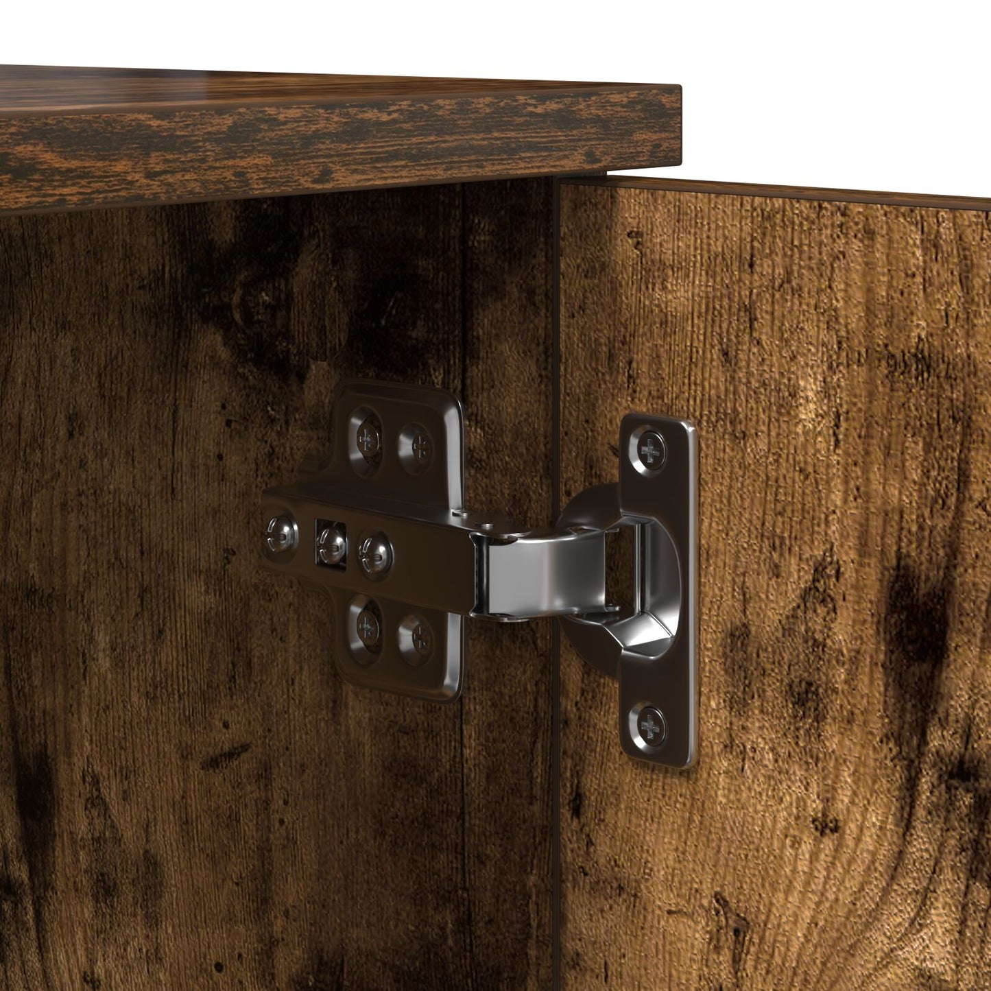 vidaXL Aufbewahrungsschrank Rauches Eiche 127x41x40 cm Holzwerkstoff