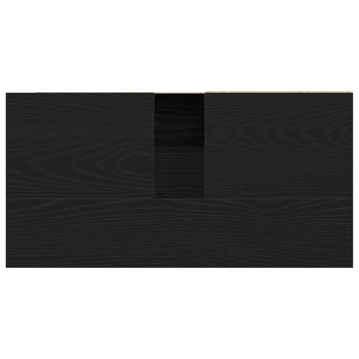 vidaXL Waschschrank Schwarz Eiche 65x33x60 cm Holzwerkstoff