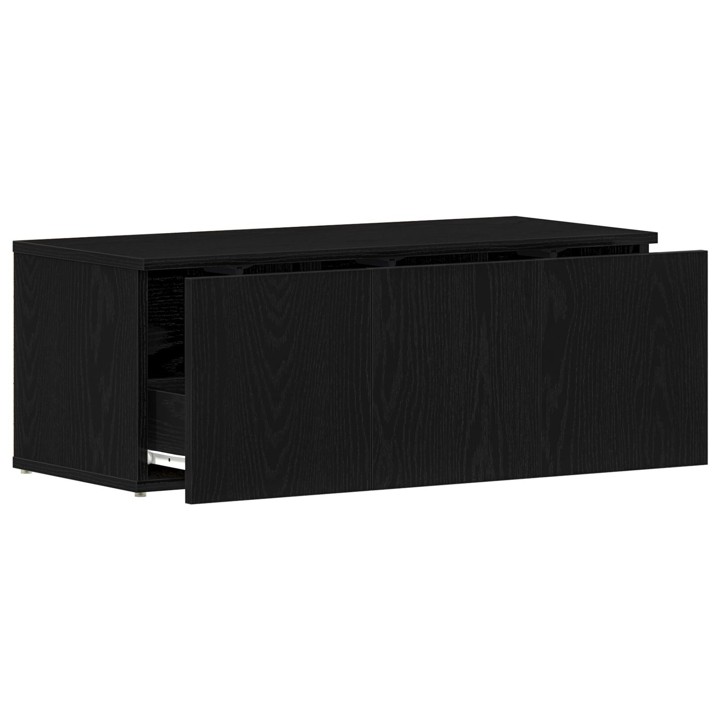 vidaXL TV-Schrank aus schwarzer Eiche, 80x34x30 cm, aus Holzwerkstoff