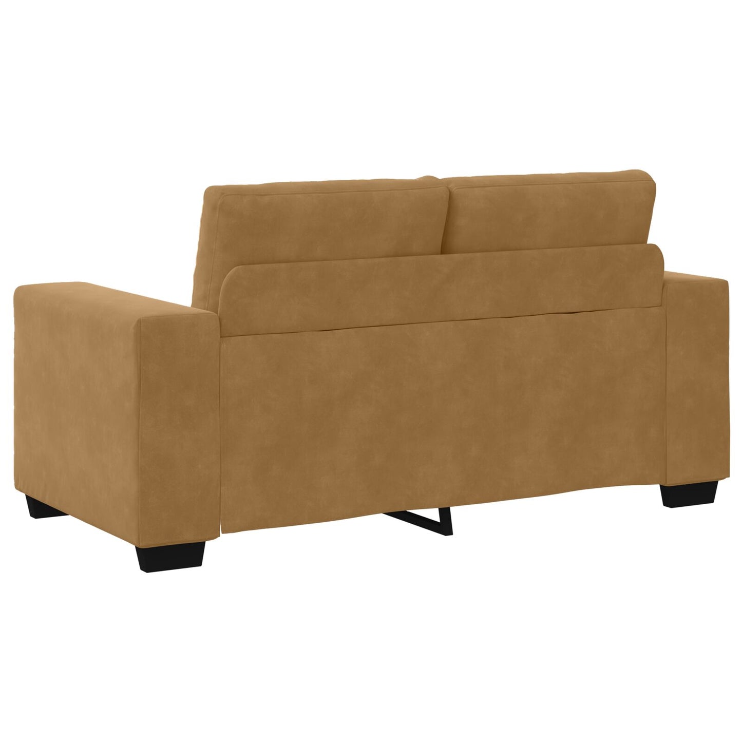 vidaXL 2-teiliger Sofa-Set mit Kissen aus braunem Samt