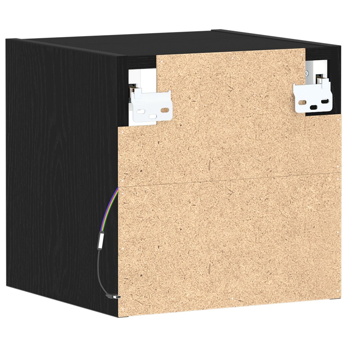 vidaXL LED TV Schrank 2 Stück Schwarz Eiche 30x28,5x30 cm Holzwerkstoff