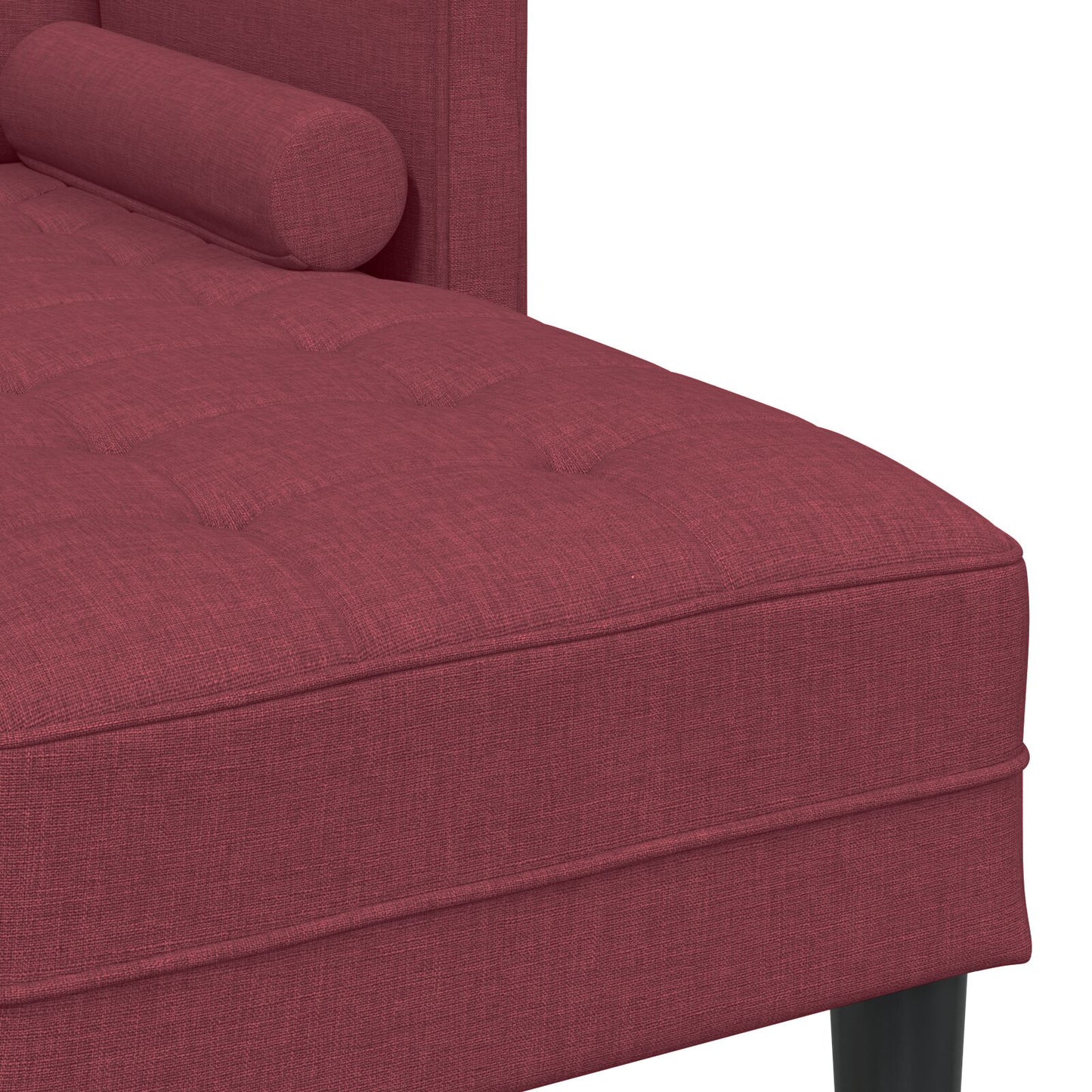 vidaXL 2-teiliges Sofa Set mit Kissen in burgunderrot