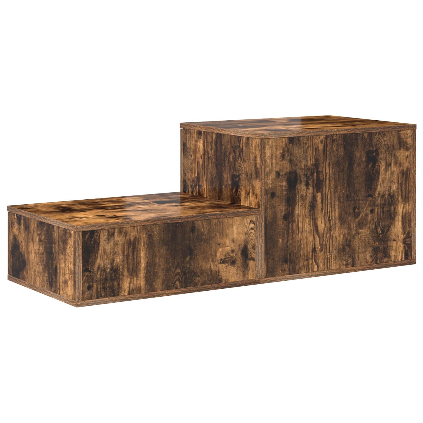 vidaXL Aufbewahrungsschrank Rauches Eiche 127x41x40 cm Holzwerkstoff