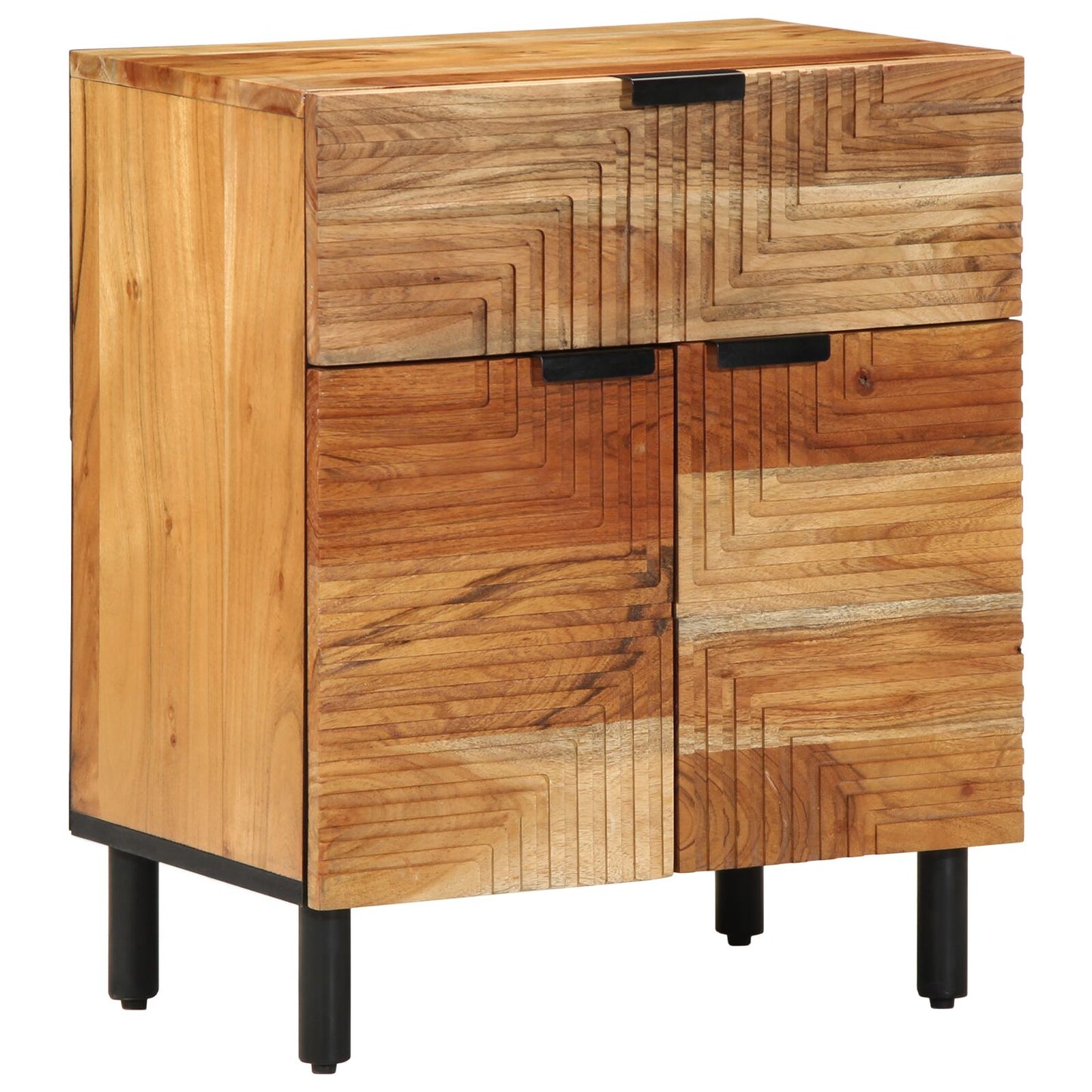 vidaXL Nachttisch 50x33x60 cm Massivholz Akazie