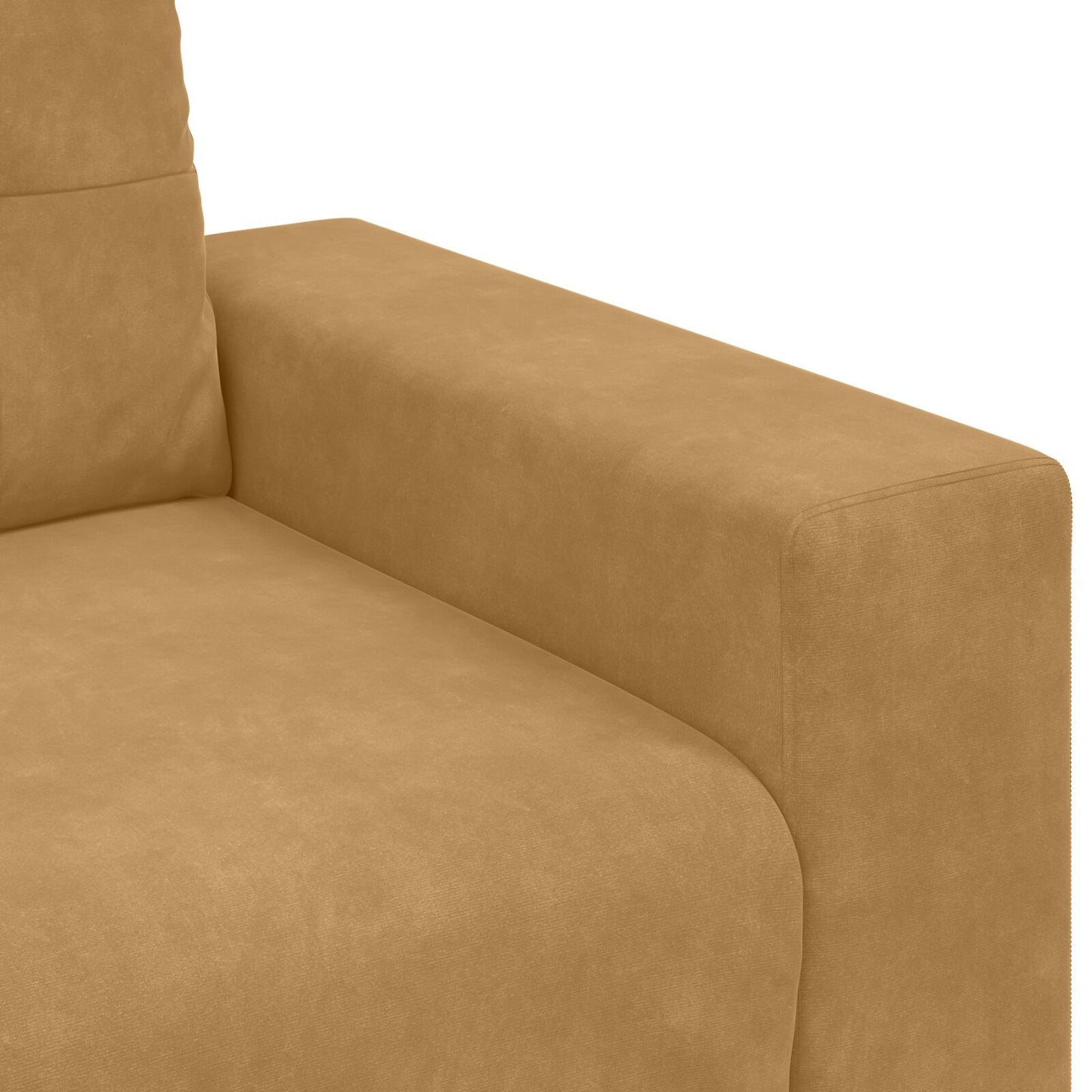 vidaXL 2-teiliger Sofa-Set mit Kissen aus braunem Samt