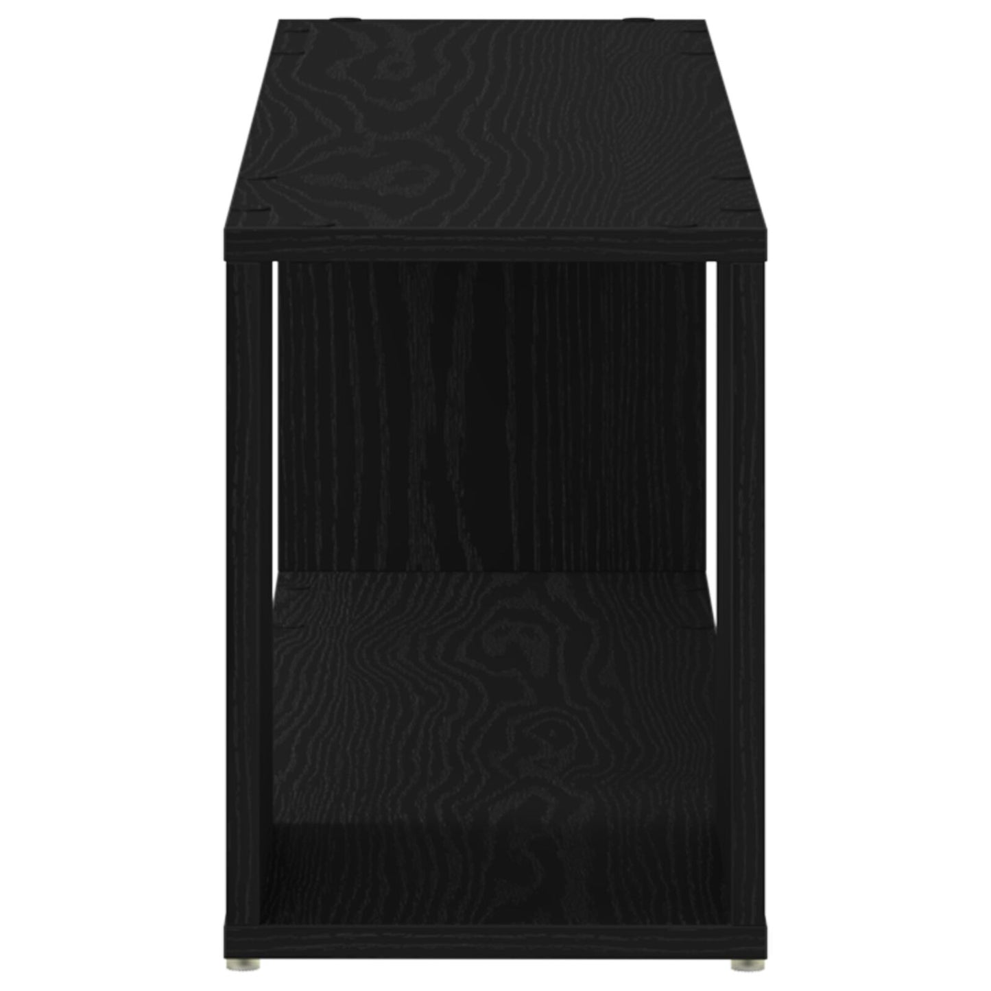 vidaXL Bücherregal Schwarz Eiche 100x24x32 cm Holzwerkstoff