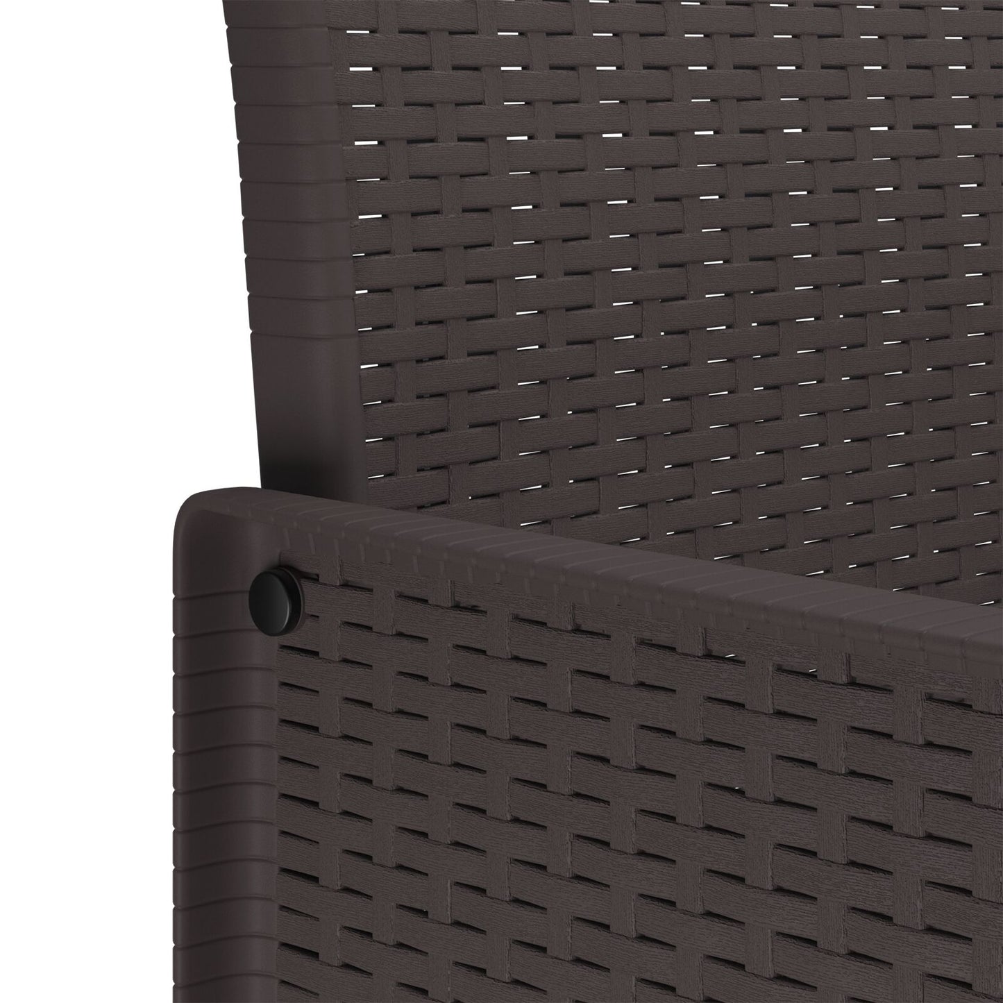 vidaXL 9-teiliges Garten-Esstisch-Set mit Kissen in Braun aus Poly-Rattan