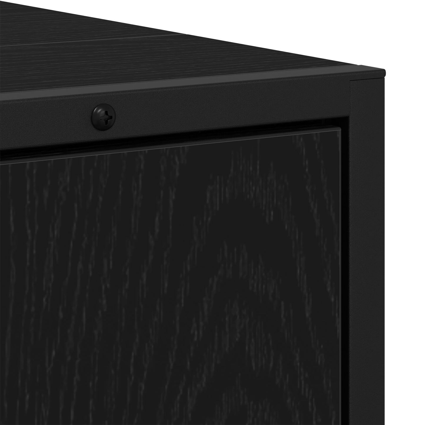 vidaXL Badezimmer Waschbecken Schrank Schwarz Eiche 80x33x60 cm Spanplatte