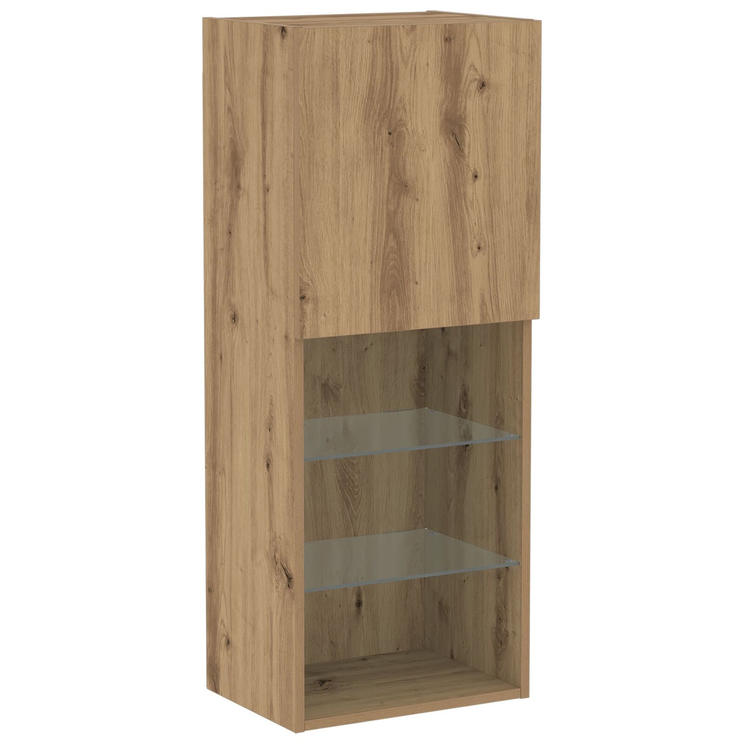 vidaXL TV-Schrank mit LED-Lichtern Artisan Eiche 40,5x30x102 cm