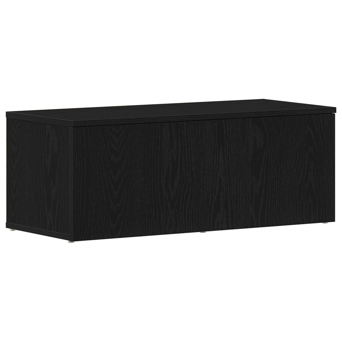 vidaXL TV-Schrank aus schwarzer Eiche, 80x34x30 cm, aus Holzwerkstoff