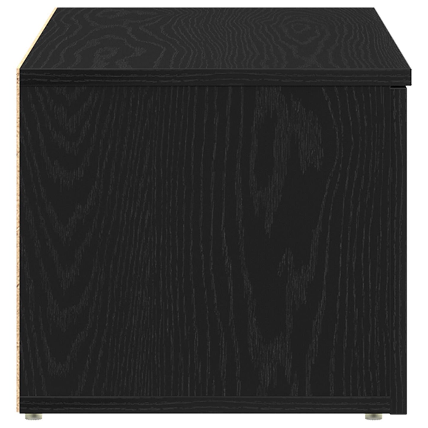 vidaXL TV-Schrank aus schwarzer Eiche, 80x34x30 cm, aus Holzwerkstoff