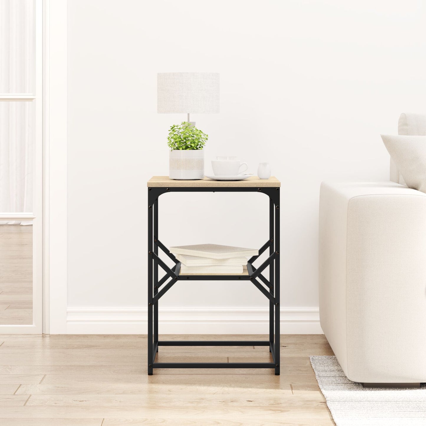 vidaXL Beistelltisch Sonoma Eiche 41x40x60 cm aus Holzwerkstoff