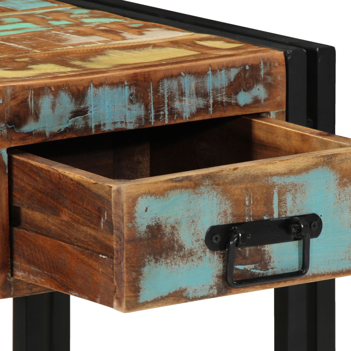 vidaXL Nachttisch 40x40x50 cm Massivholz Altholz