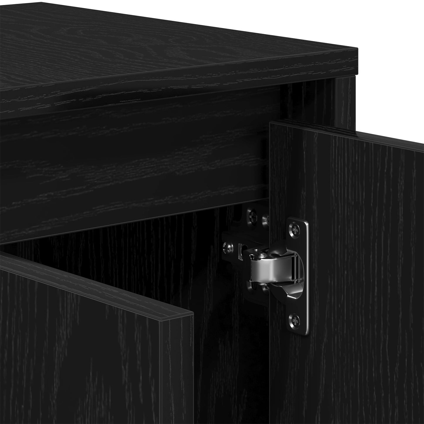 vidaXL TV-Schrank Schwarz Eiche 120x30x40,5 cm Holzwerkstoff
