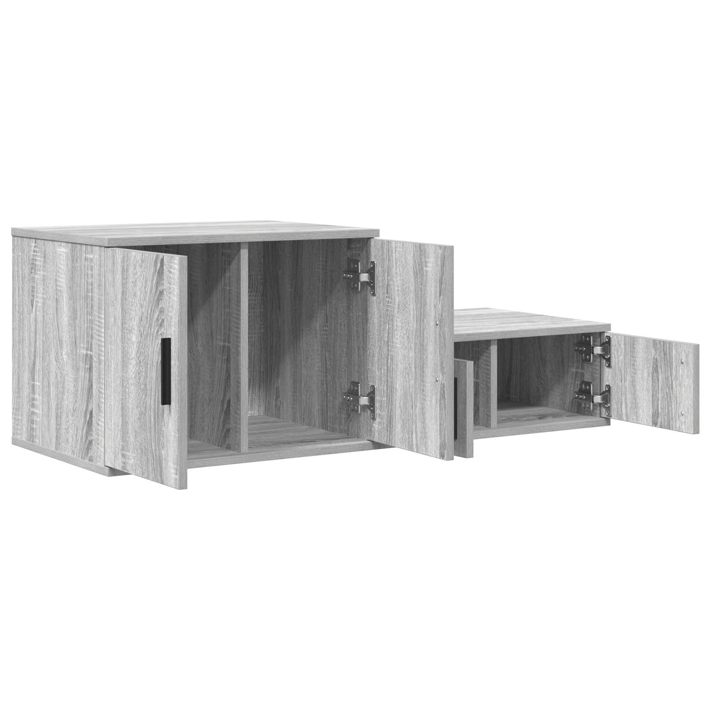 vidaXL Aufbewahrungsschrank Grau Sonoma 127x41x40 cm Ingenieurholz