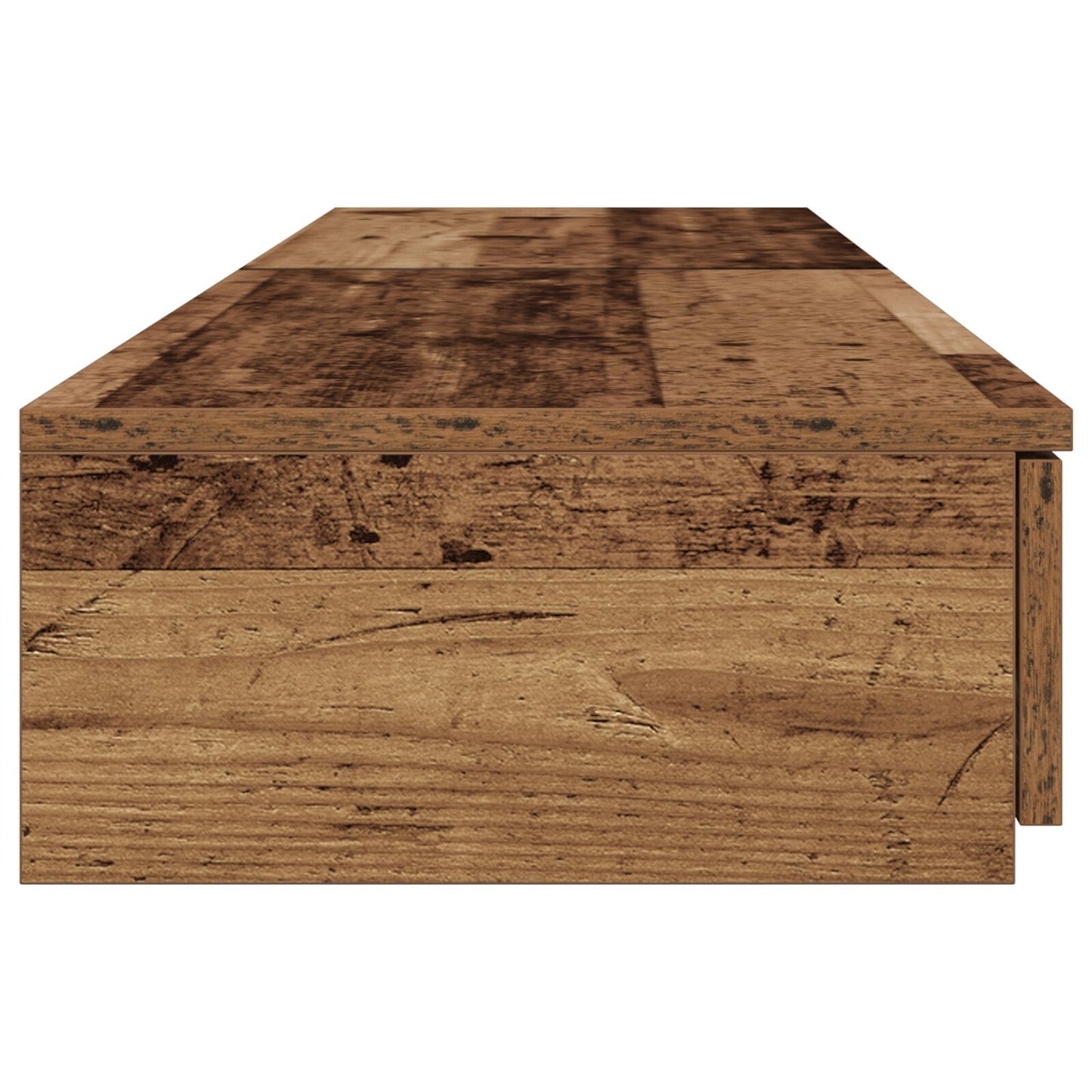 vidaXL Bettauflagen Alte Holz 135x36,5x16,5 cm Engineered Wood