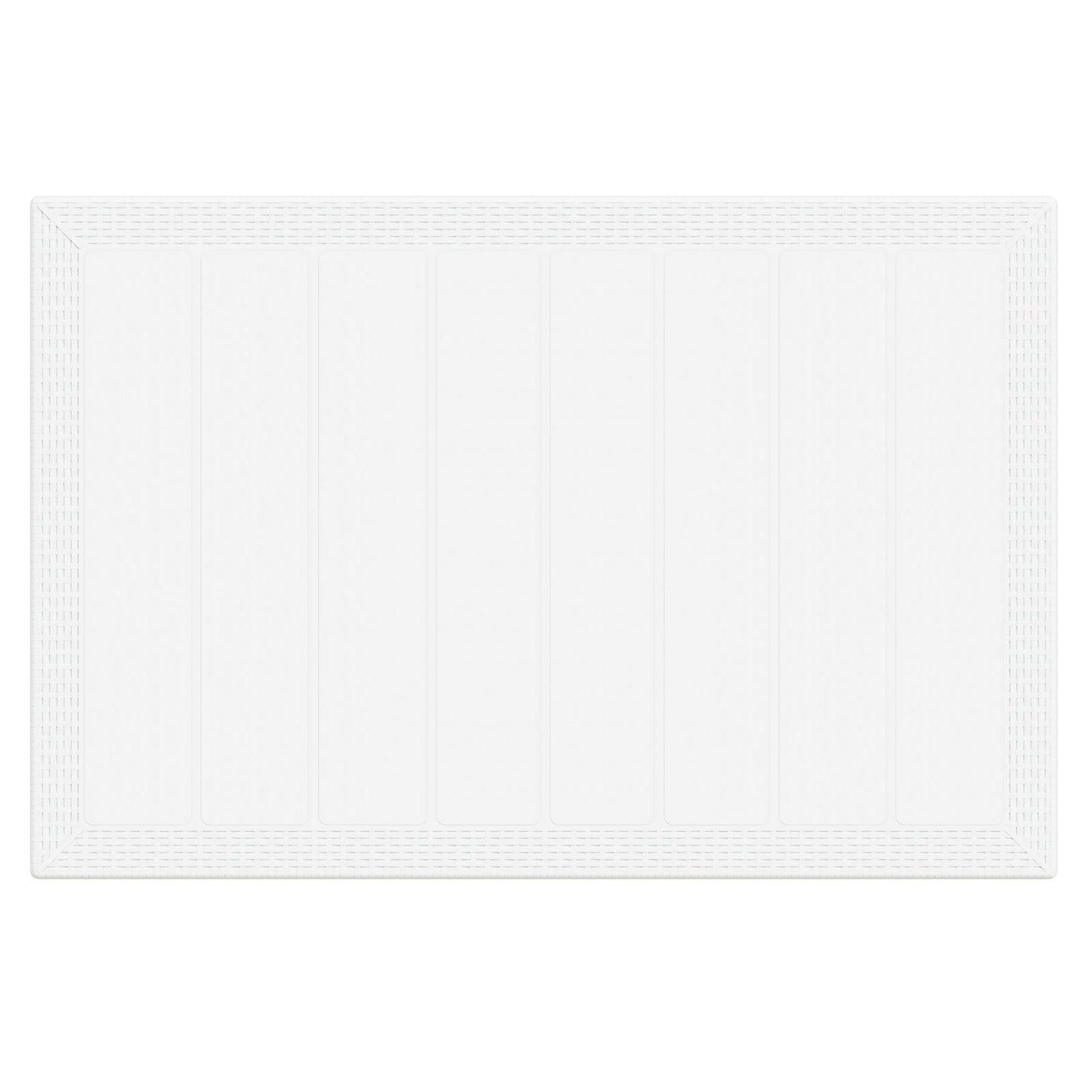 vidaXL 5-teiliges Garten Essset Weiß Poly-Rattan