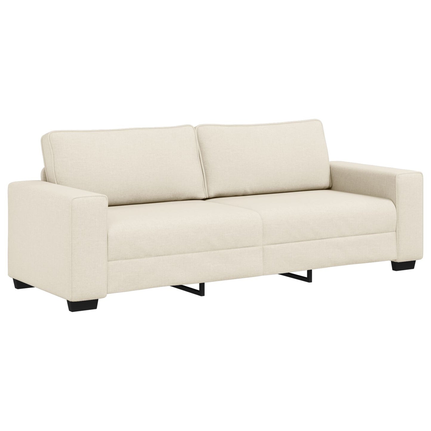vidaXL 2-teilige Sofagruppe mit Kissen aus Leinen