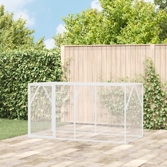 vidaXL Vogelvoliere Anthrazit 102x208x108 cm Stahl