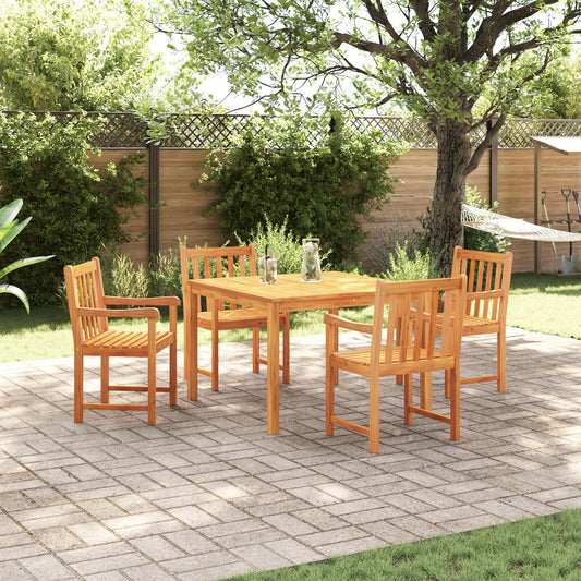 vidaXL 5-teiliges Garten-Esszimmer-Set aus solidem Akazienholz