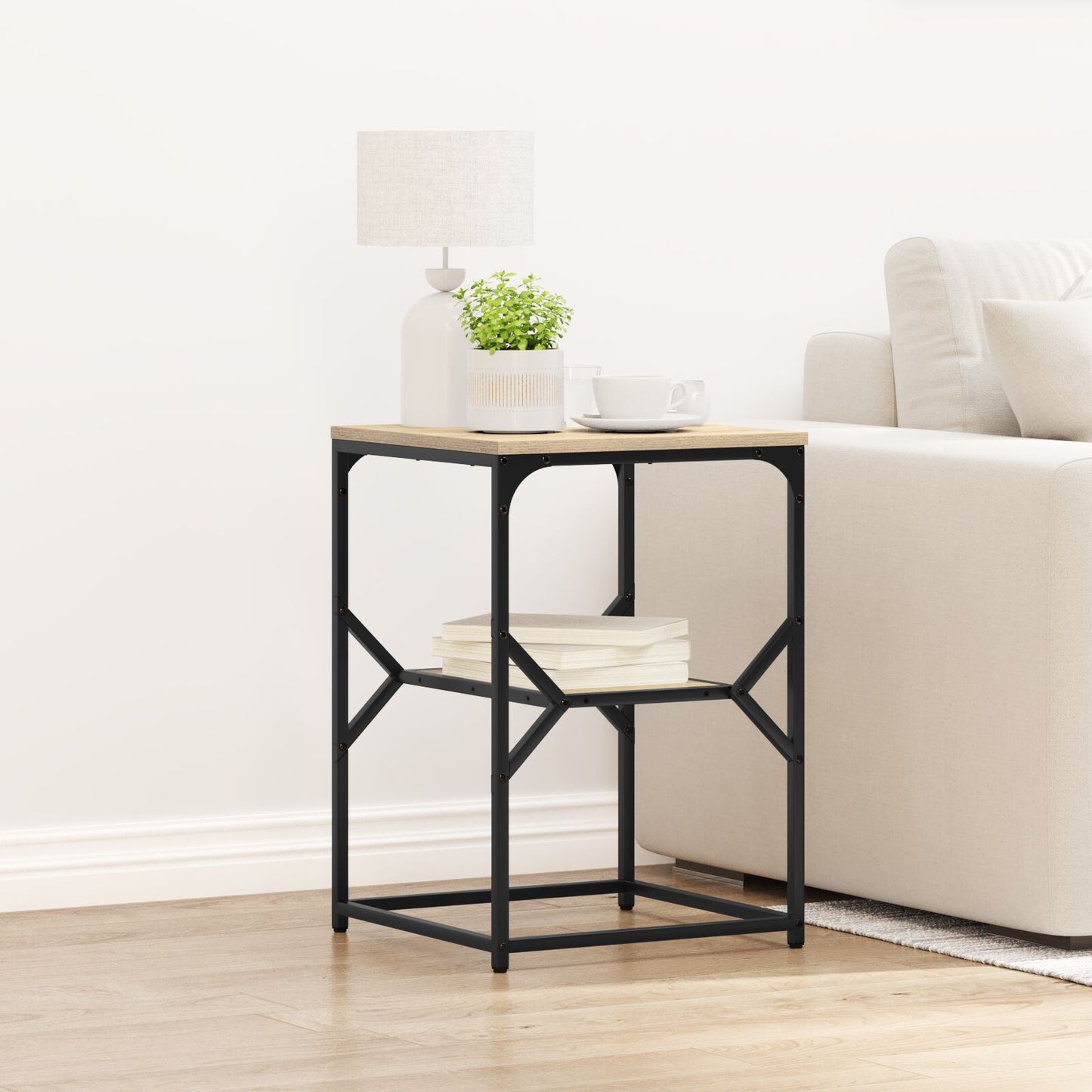 vidaXL Beistelltisch Sonoma Eiche 41x40x60 cm aus Holzwerkstoff