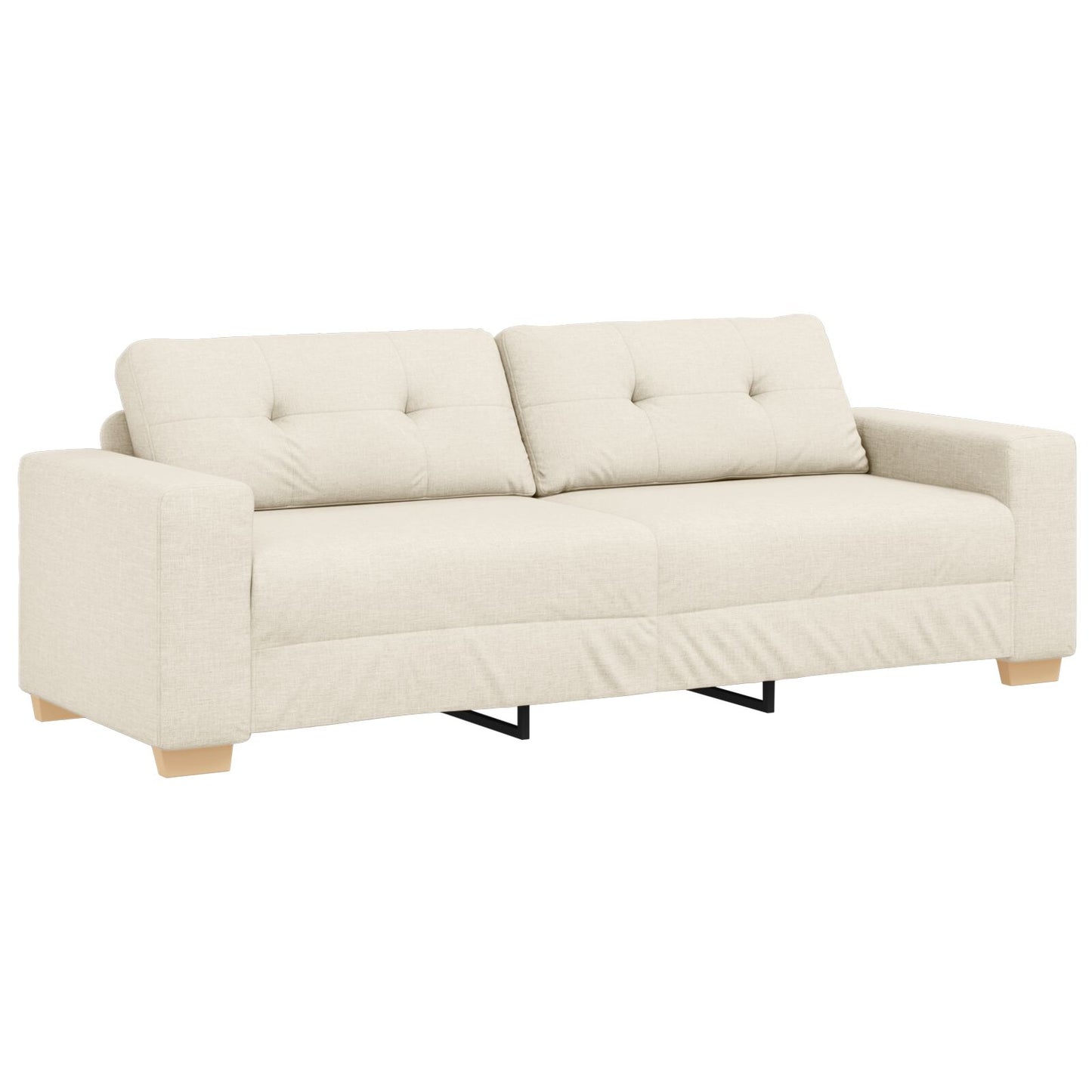 vidaXL 2-teiliges Sofaset mit Kissen Leinen