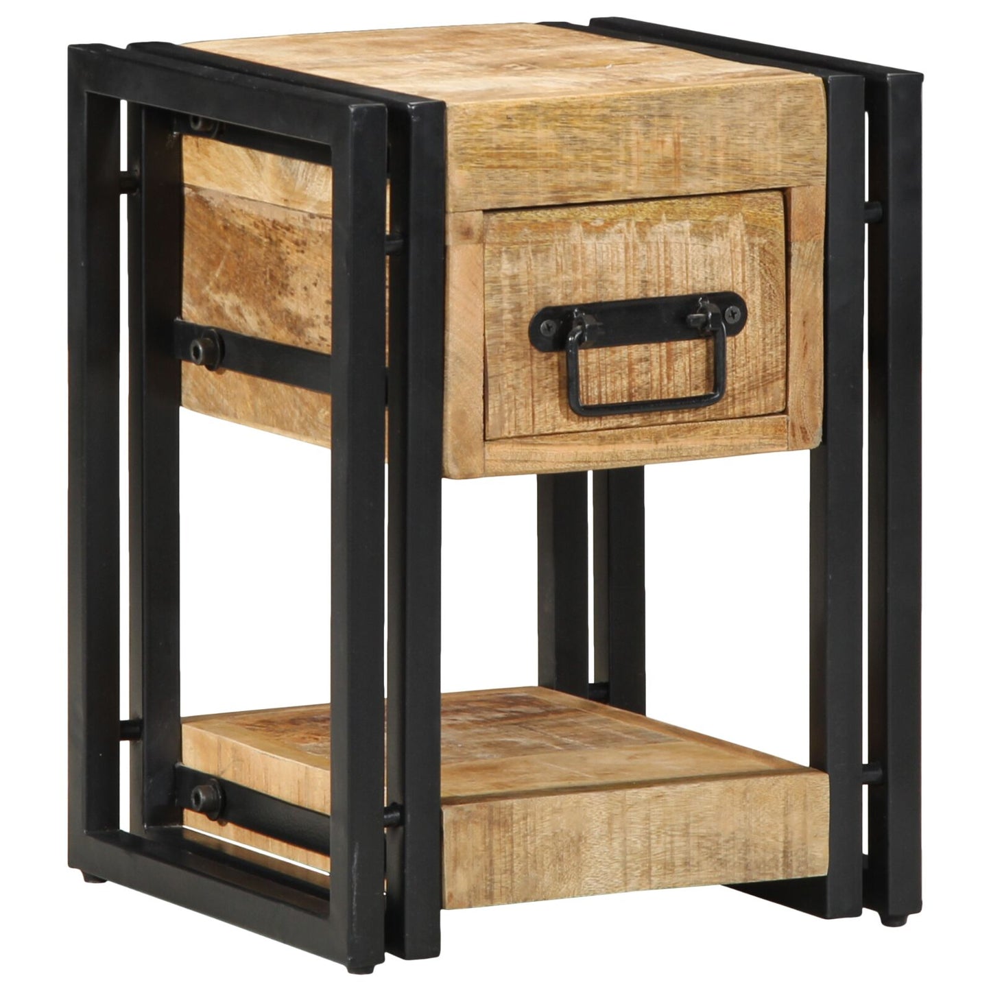 vidaXL Nachttisch 40x40x40 cm Massives Mangoholz