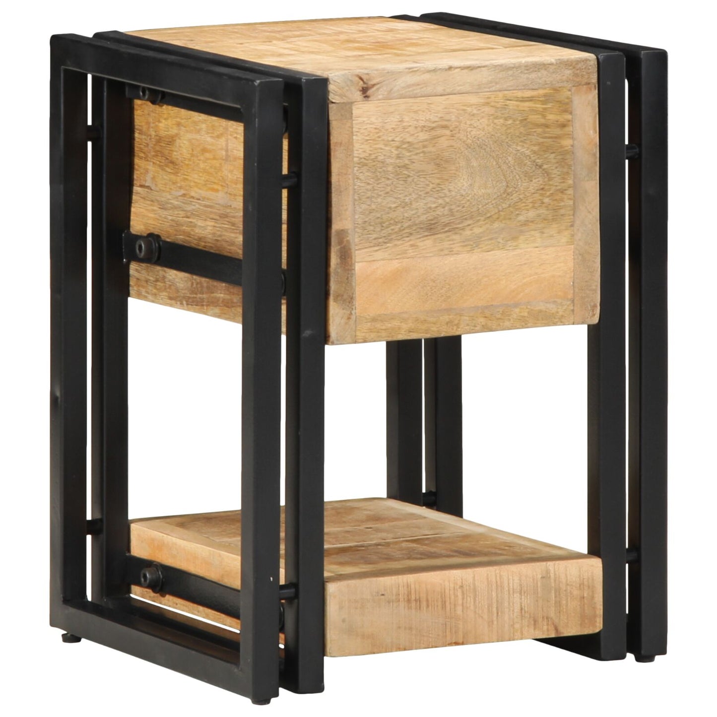 vidaXL Nachttisch 40x40x40 cm Massives Mangoholz