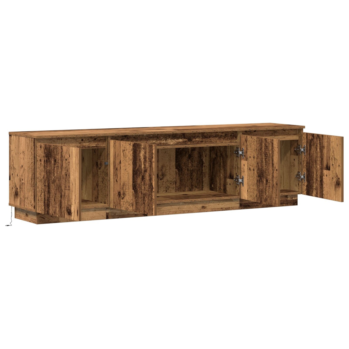 vidaXL TV-Schränke mit LED Altholz 180x38x49 cm Holzwerkstoff