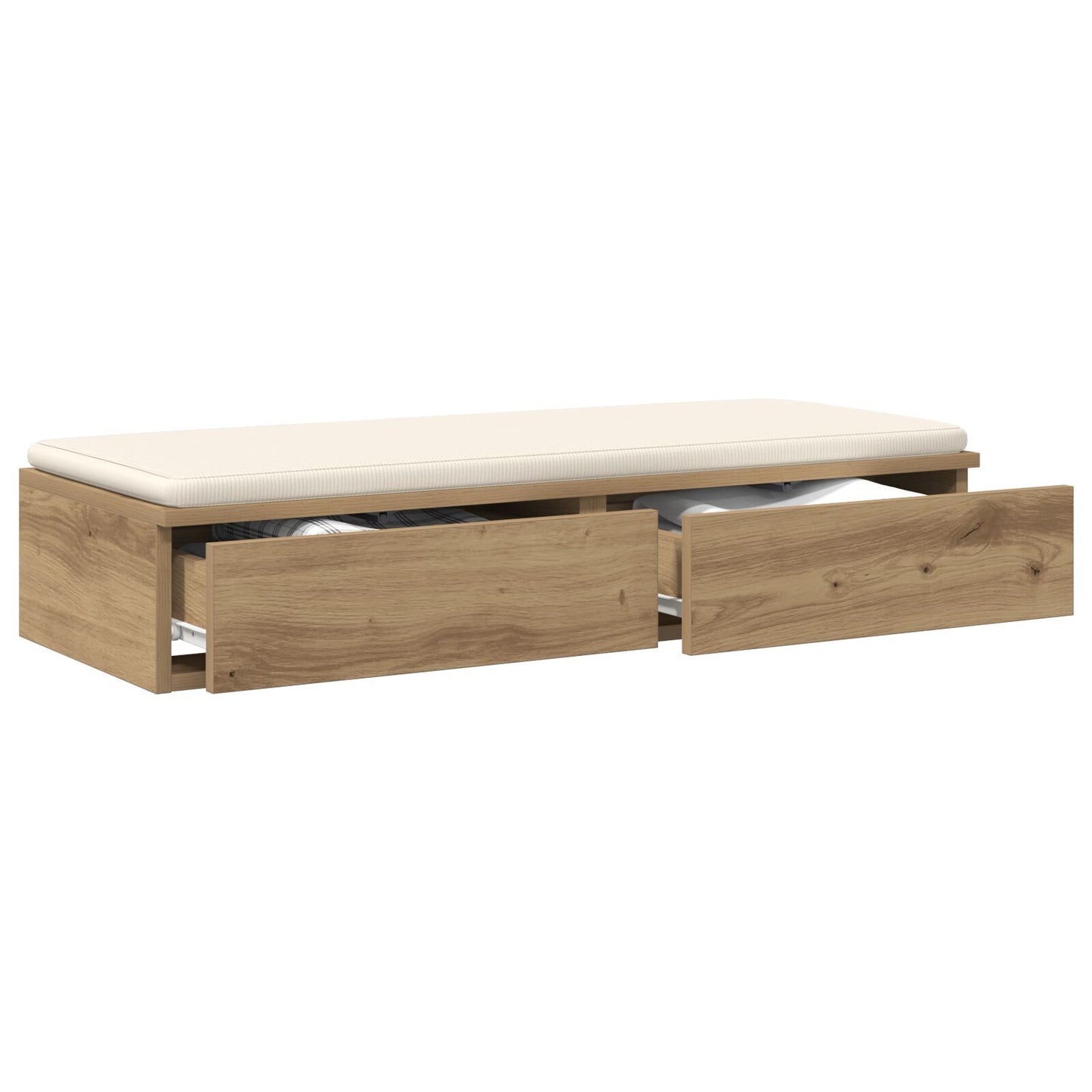 vidaXL Bett-Schubladen Artisan Eiche 100x36,5x16,5 cm Holzwerkstoff