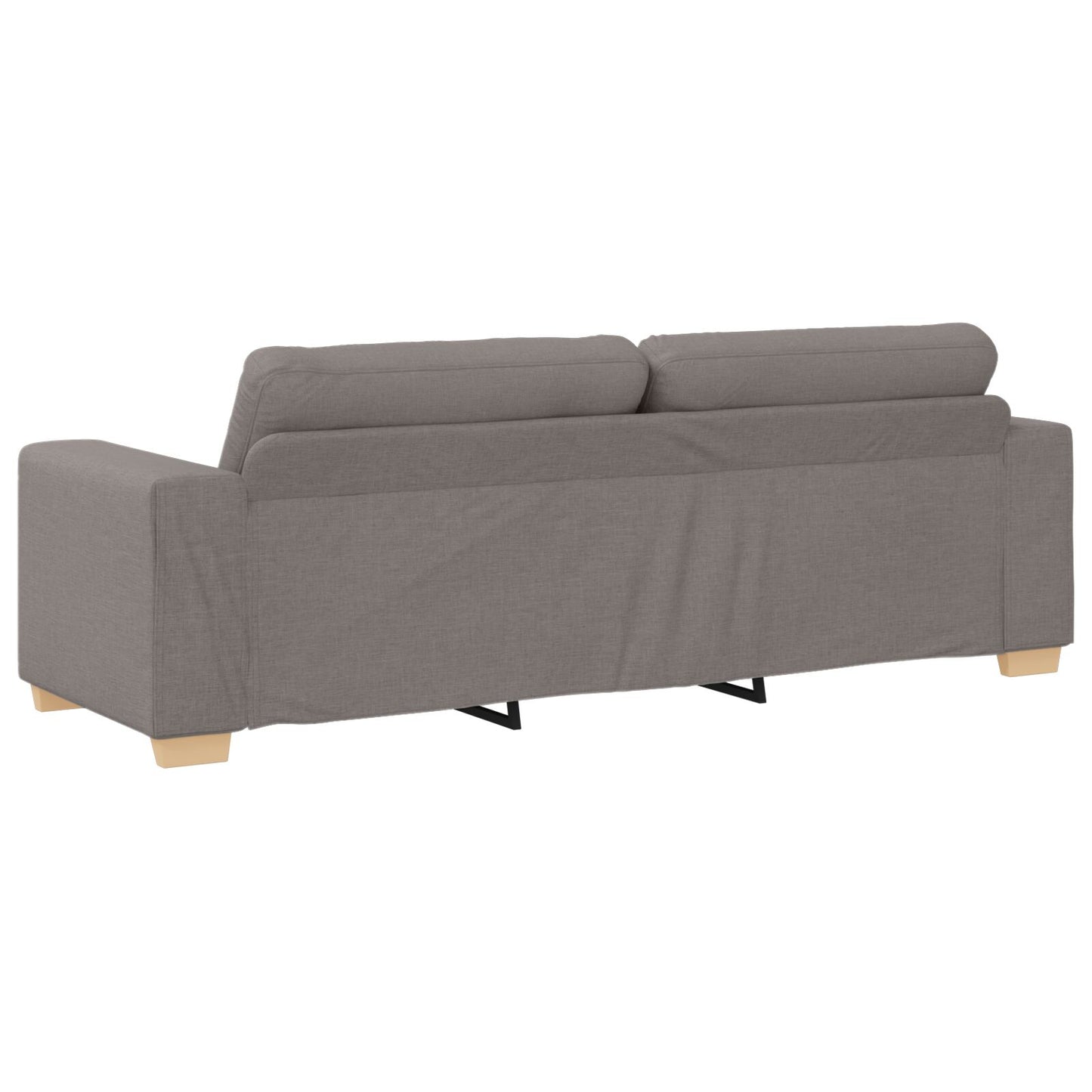 vidaXL 2-teiliges Sofa Set mit Kissen aus taupe Stoff