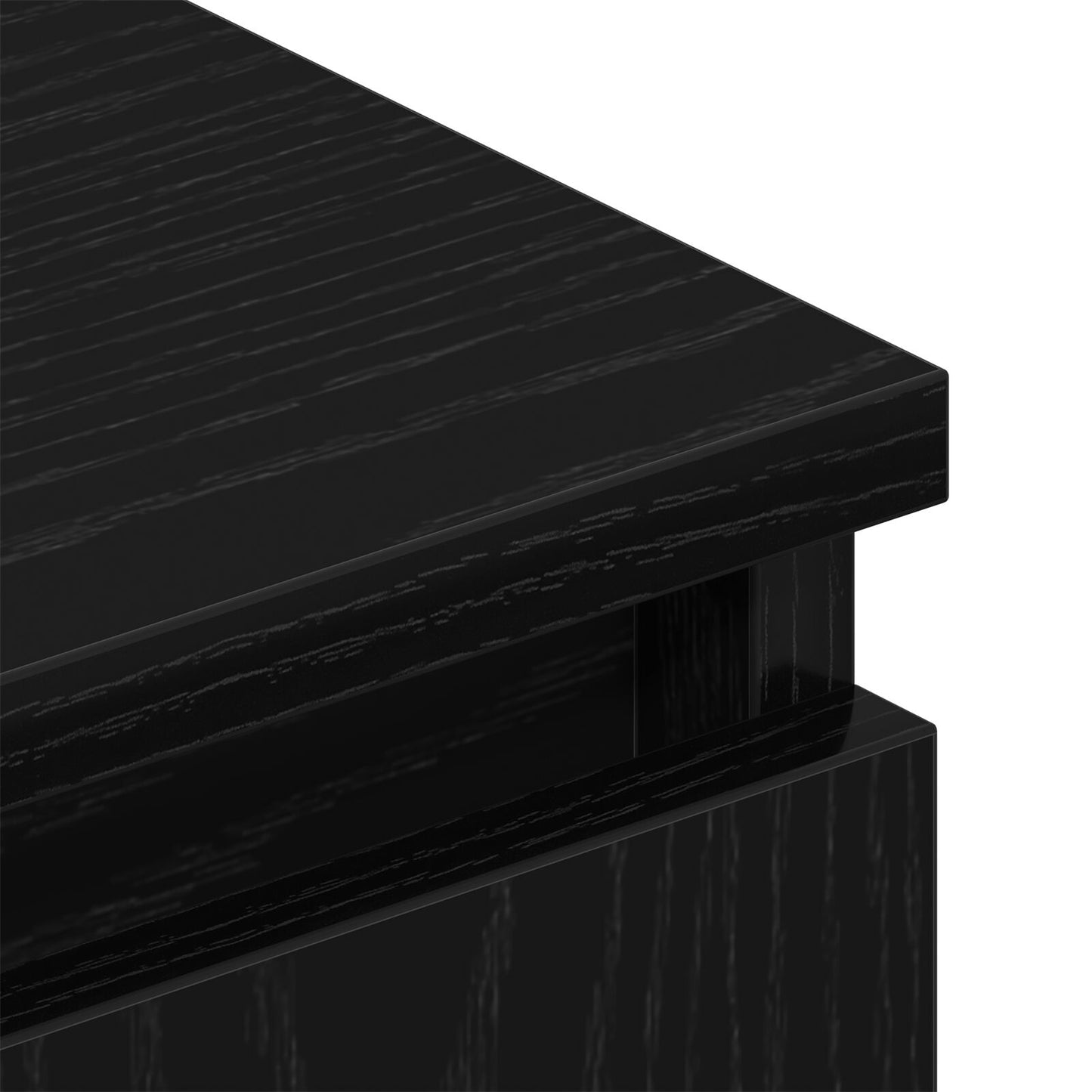 vidaXL TV-Schrank Schwarz Eiche 102x35x50 cm Holzwerkstoff