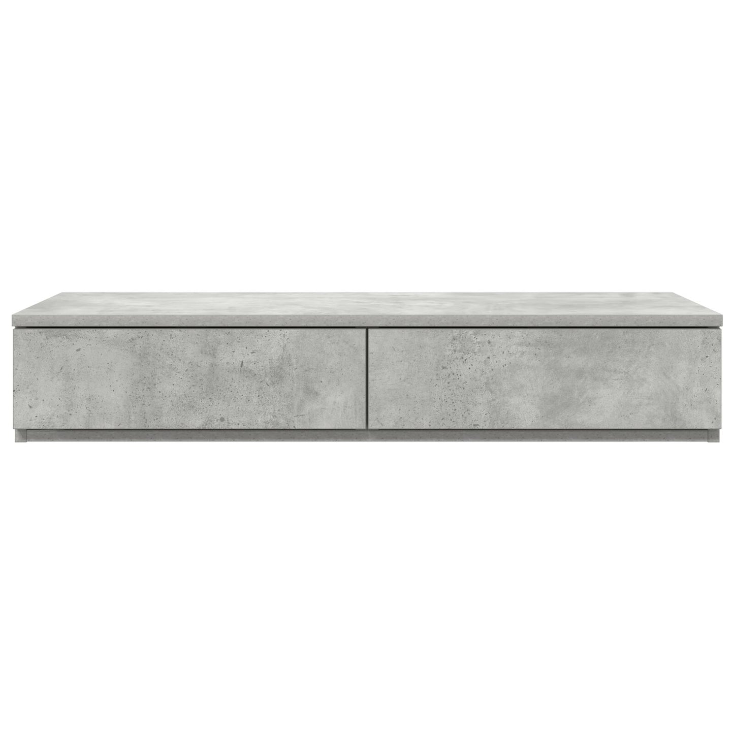 vidaXL Bettbeistellschränke Beton Grau 80x36,5x16,5 cm Spanplatte
