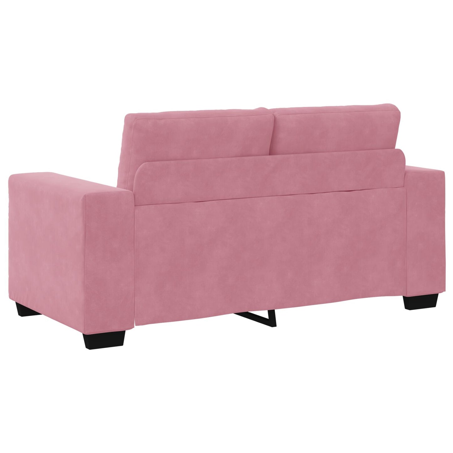 vidaXL 2-teilige Sofagarnitur mit Kissen in Rosa Samt