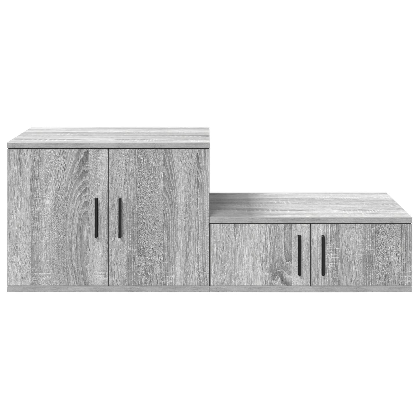 vidaXL Aufbewahrungsschrank Grau Sonoma 127x41x40 cm Ingenieurholz