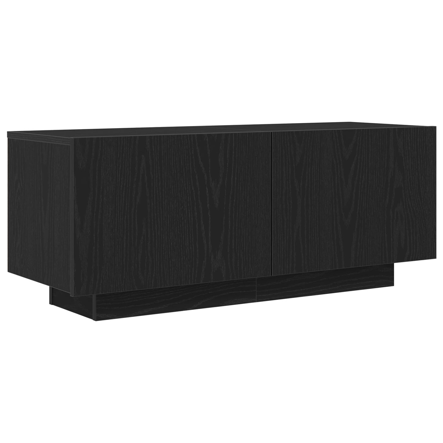 vidaXL TV-Regal Schwarz Eiche 100x35x40 cm Holzwerkstoff