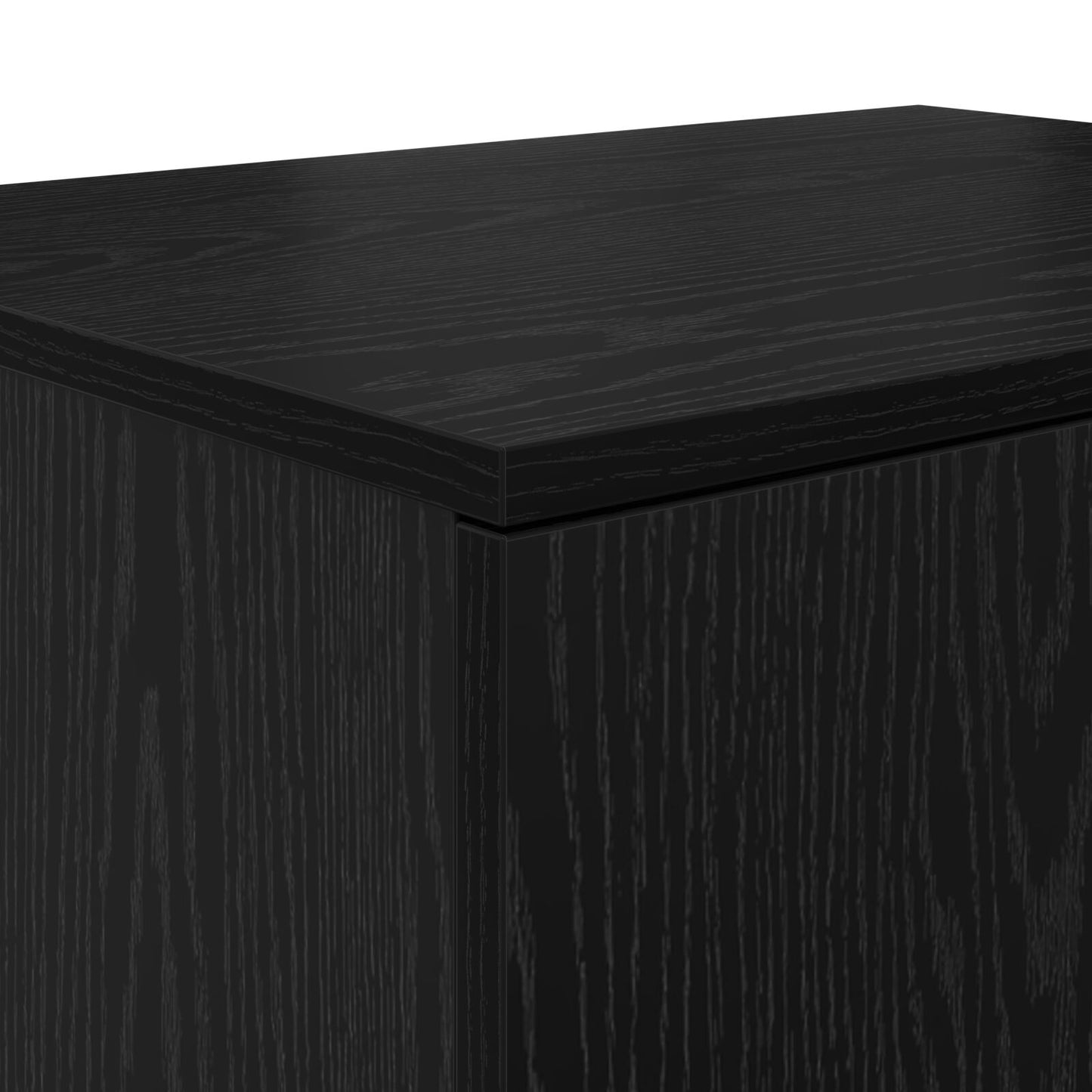 vidaXL Aufbewahrungsschrank Schwarz 127x41x40 cm Holzwerkstoff