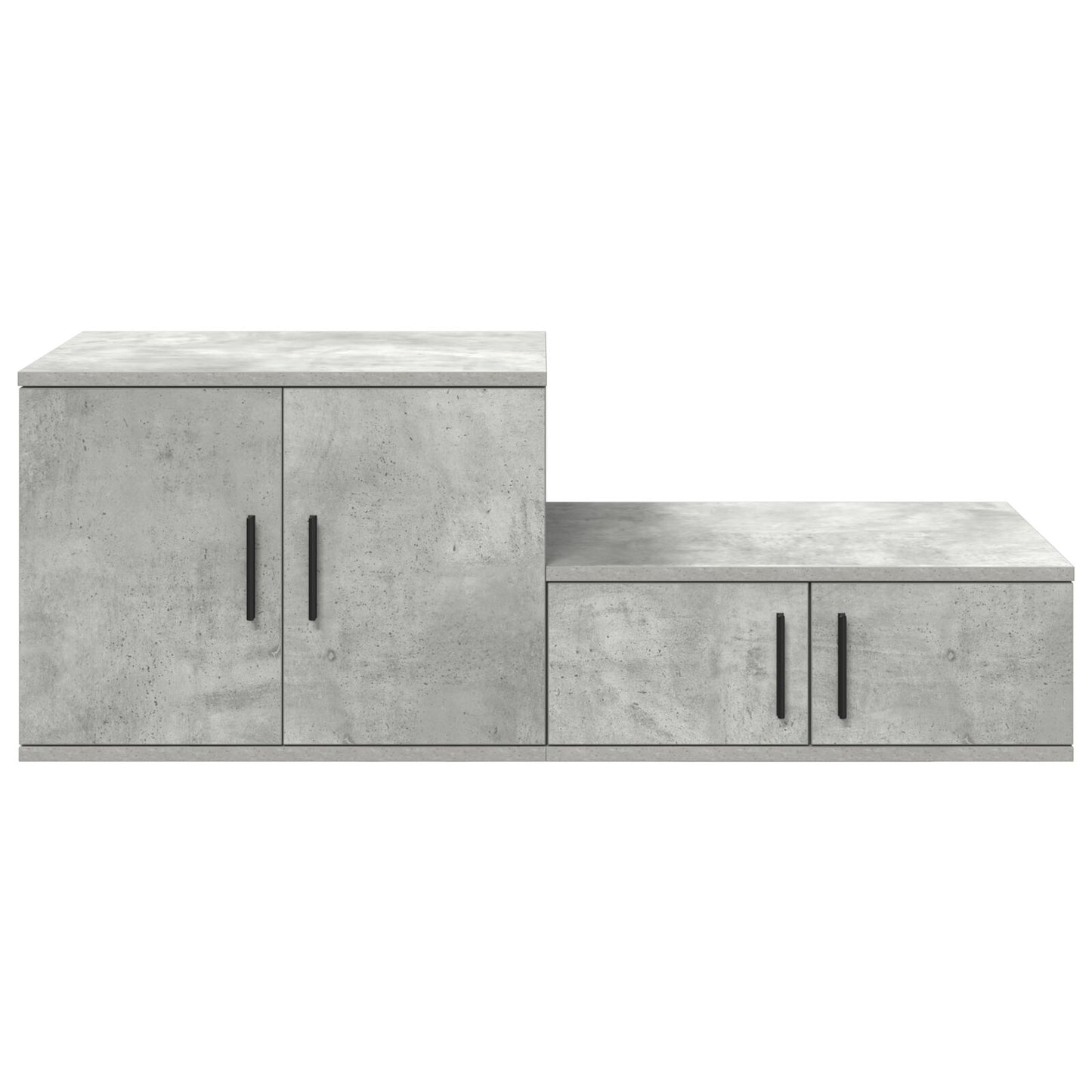 vidaXL Aufbewahrungsschrank Beton Grau 118x41x40 cm Engineered Wood