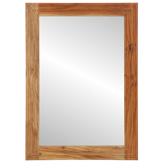 vidaXL Badezimmerspiegel 50x70x3 cm Massivholz Akazie