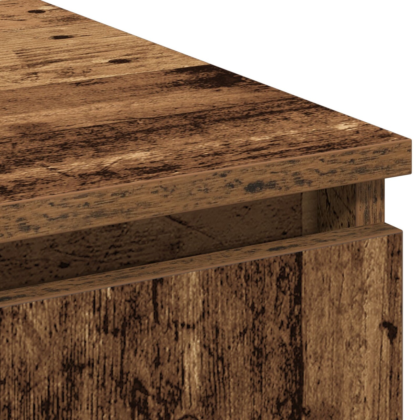vidaXL TV-Schränke mit LED Altholz 180x38x49 cm Holzwerkstoff