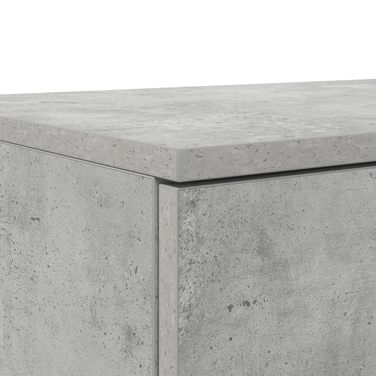vidaXL Bett-Schubladen Betongrau 200x36,5x16,5 cm Ingenieurholz